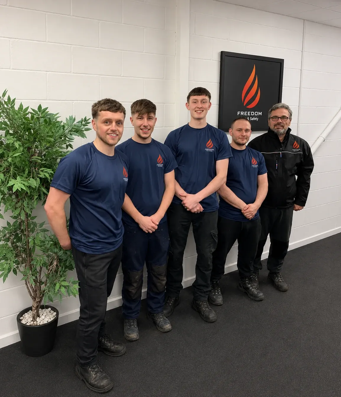 The Freedom Fire team in 2020, the year the students joined