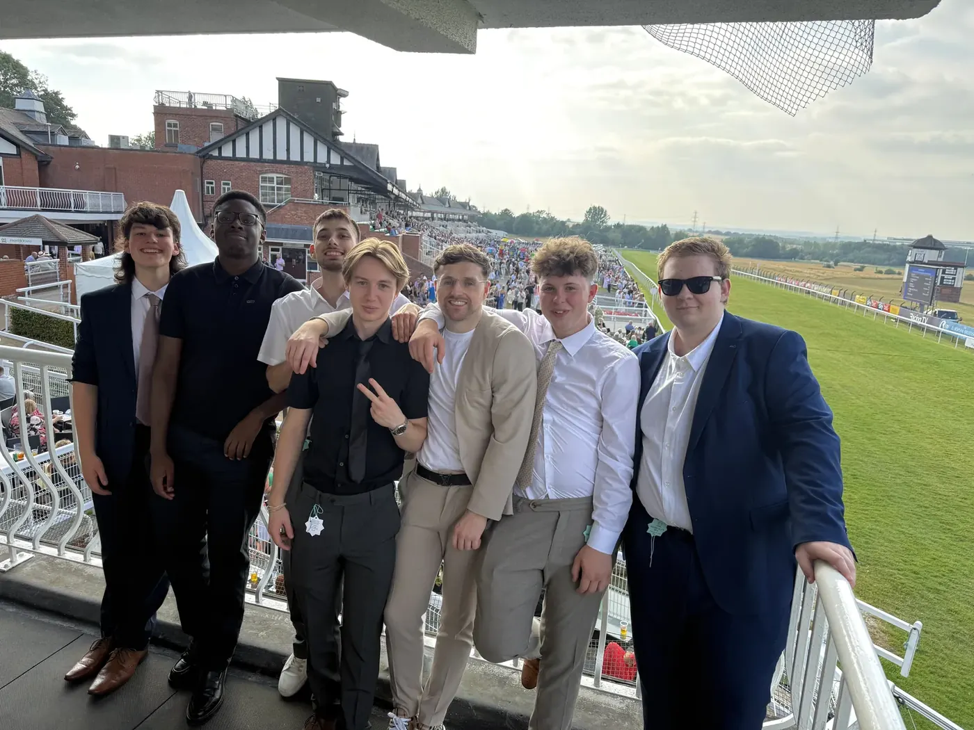 The team together at the races